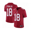 Men's New York Giants #18 Bennie Fowler Red Limited Red Inverted Legend Football Jersey