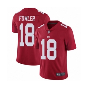 Men's New York Giants #18 Bennie Fowler Red Limited Red Inverted Legend Football Jersey