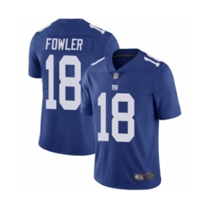 Men's New York Giants #18 Bennie Fowler Royal Blue Team Color Vapor Untouchable Limited Player Football Jersey