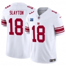 Men's New York Giants #18 Darius Slayton White 2025 F.U.S.E. With 1-Star C Patch Vapor Untouchable Limited Football Stitched Jersey