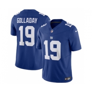 Men's New York Giants #19 Kenny Golladay Blue 2023 F.U.S.E. Vapor Untouchable Limited Stitched Jersey
