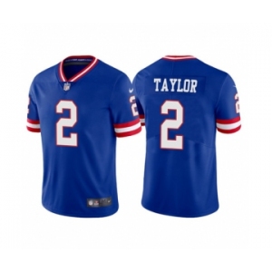 Men's New York Giants #2 Tyrod Taylor Royal Vapor Untouchable Classic Retired Player Stitched Game Jersey