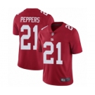 Men's New York Giants #21 Jabrill Peppers Red Alternate Vapor Untouchable Limited Player Football Jersey