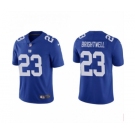 Men's New York Giants #23 Gary Brightwell Blue Vapor Untouchable Limited Stitched Jersey