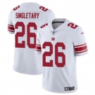 Men's New York Giants #26 Devin Singletary White Vapor Untouchable Limited Football Stitched Jersey