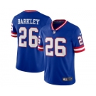 Men's New York Giants #26 Saquon Barkley Royal Vapor Untouchable Limited Stitched Jersey