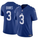 Men's New York Giants #3 Deonte Banks Blue 2023 F.U.S.E. Vapor Untouchable Limited Football Stitched Jersey