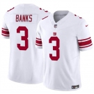 Men's New York Giants #3 Deonte Banks White 2023 F.U.S.E. Vapor Untouchable Limited Football Stitched Jersey