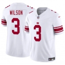 Men's New York Giants #3 Russell Wilson White 2025 F.U.S.E. Vapor Untouchable Limited Football Stitched Jersey