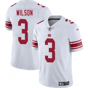 Men's New York Giants #3 Russell Wilson White 2025 Vapor Untouchable Limited Football Stitched Jersey