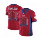 Men's New York Giants #30 Antonio Hamilton Limited Red Rush Drift Fashion Football Jersey