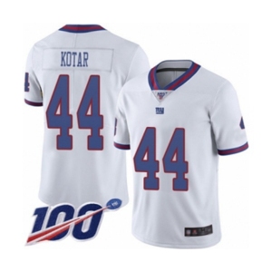 Men's New York Giants #44 Doug Kotar Limited White Rush Vapor Untouchable 100th Season Football Jersey