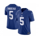 Men's New York Giants #5 Kayvon Thibodeaux Blue 2023 F.U.S.E. Vapor Untouchable Limited Stitched Jersey