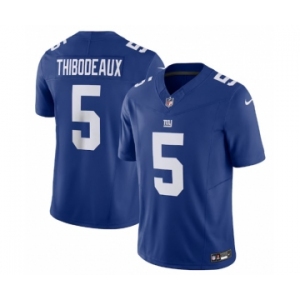 Men's New York Giants #5 Kayvon Thibodeaux Blue 2023 F.U.S.E. Vapor Untouchable Limited Stitched Jersey