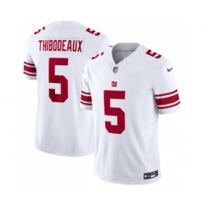 Men's New York Giants #5 Kayvon Thibodeaux White 2023 F.U.S.E. Vapor Untouchable Limited Stitched Jersey