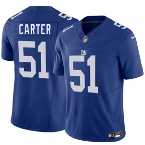 Men's New York Giants #51 Abdul Carter Blue 2025 Draft F.U.S.E. Vapor Untouchable Limited Football Stitched Jersey