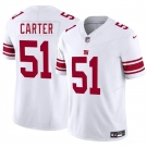 Men's New York Giants #51 Abdul Carter White 2025 Draft F.U.S.E. Vapor Untouchable Limited Football Stitched Jersey