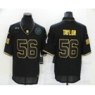 Men's New York Giants #56 Lawrence Taylor Black Gold 2020 Salute To Service Stitched NFL Nike Limited Jersey