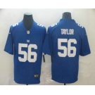 Men's New York Giants #56 Lawrence Taylor Blue Vapor Untouchable Stitched NFL Nike Limited Jersey