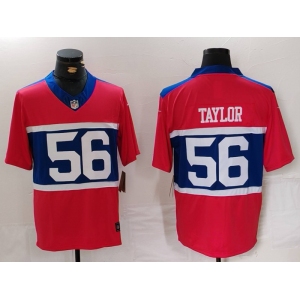 Men's New York Giants #56 Lawrence Taylor Century Red Alternate Vapor F.U.S.E. Limited Football Stitched Jersey