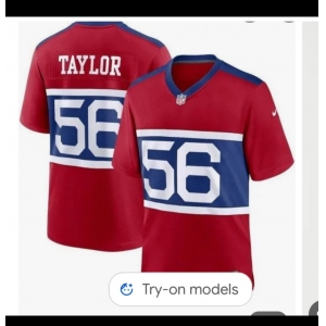 Men's New York Giants #56 Lawrence Taylor Century Red Alternate Vapor Limited Football Stitched Jersey