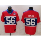 Men's New York Giants #56 Lawrence Taylor Limited Red Alternate FUSE Team Patch Vapor Jersey