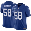 Men's New York Giants #58 Bobby Okereke Blue 2025 F.U.S.E. With 2-Star C Patch Vapor Untouchable Limited Football Stitched Jersey