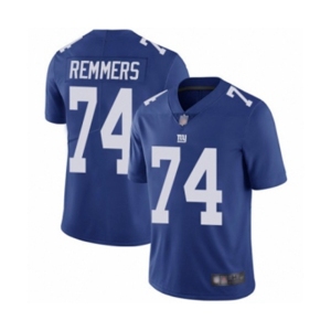 Men's New York Giants #74 Mike Remmers Royal Blue Team Color Vapor Untouchable Limited Player Football Jersey