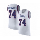 Men's New York Giants #74 Mike Remmers White Rush Player Name & Number Tank Top Football Jersey