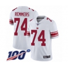 Men's New York Giants #74 Mike Remmers White Vapor Untouchable Limited Player 100th Season Football Jersey