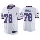 Men's New York Giants #78 Andrew Thomas 2020 White Color Rush Stitched Jersey