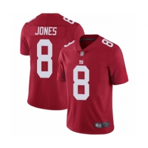 Men's New York Giants #8 Daniel Jones Red Alternate Vapor Untouchable Limited Player Football Jersey