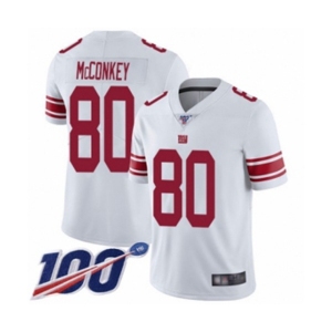 Men's New York Giants #80 Phil McConkey White Vapor Untouchable Limited Player 100th Season Football Jersey