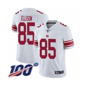 Men's New York Giants #85 Rhett Ellison White Vapor Untouchable Limited Player 100th Season Football Jersey