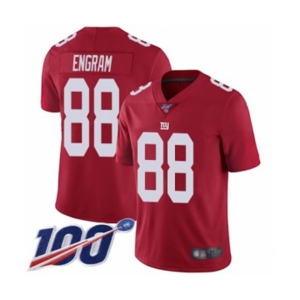 Men's New York Giants #88 Evan Engram Red Limited Red Inverted Legend 100th Season Football Jersey