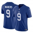 Men's New York Giants #9 Malik Nabers Blue 2024 Draft F.U.S.E. Vapor Untouchable Limited Football Stitched Jersey