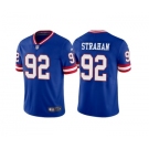 Men's New York Giants #92 Michael Strahan Royal Vapor Untouchable Limited Stitched Jersey