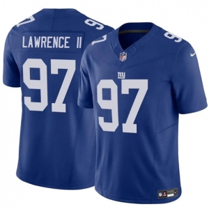 Men's New York Giants #97 Dexter Lawrence II Blue 2025 F.U.S.E. Vapor Untouchable Limited Football Stitched Jersey