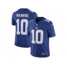 Men's Nike New York Giants #10 Eli Manning Vapor Untouchable Limited Royal Blue Team Color NFL Jersey