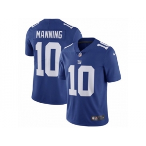 Men's Nike New York Giants #10 Eli Manning Vapor Untouchable Limited Royal Blue Team Color NFL Jersey