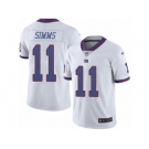 Men's Nike New York Giants #11 Phil Simms Limited White Rush NFL Jersey