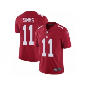 Men's Nike New York Giants #11 Phil Simms Vapor Untouchable Limited Red Alternate NFL Jersey