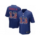 Men's Nike New York Giants #13 Odell Beckham Jr Limited Royal Blue Strobe NFL Jersey