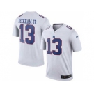 Men's Nike New York Giants #13 Odell Beckham Jr White Color Rush Limited Jerseys