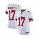 Men's Nike New York Giants #17 Kyle Lauletta White Vapor Untouchable Limited Player NFL Jersey