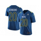 Men's Nike New York Giants #20 Janoris Jenkins Limited Blue 2017 Pro Bowl NFL Jersey