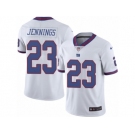 Men's Nike New York Giants #23 Rashad Jennings Limited White Rush NFL Jersey