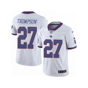 Men's Nike New York Giants #27 Darian Thompson Limited White Rush NFL Jersey