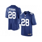 Men's Nike New York Giants #28 Paul Perkins Limited Royal Blue Team Color NFL Jersey