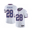 Men's Nike New York Giants #28 Paul Perkins Limited White Rush NFL Jersey